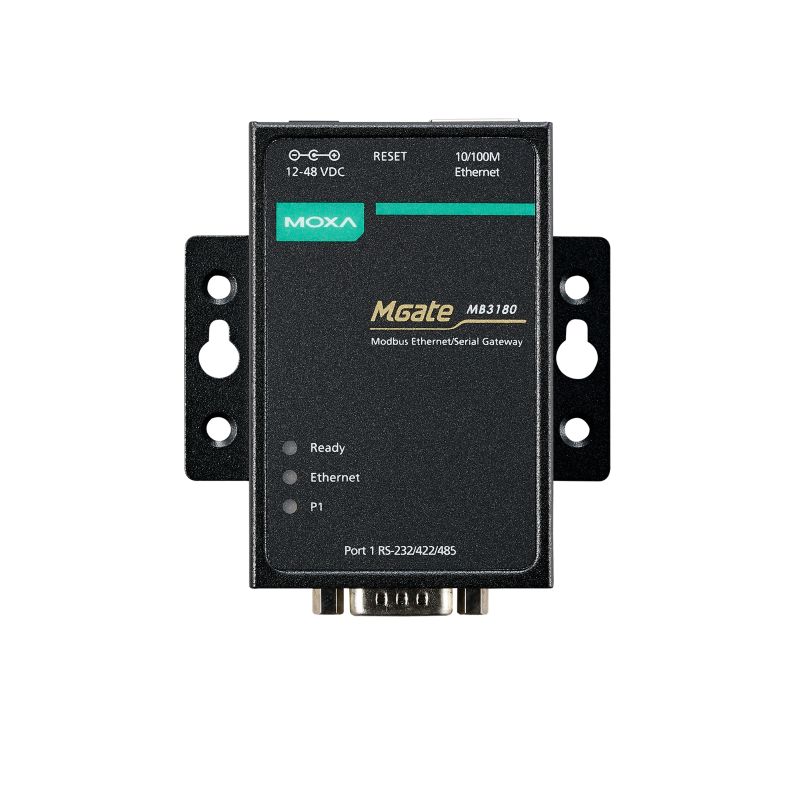 Moxa MGate MB3180 1埠 標準型 Modbus 閘道器